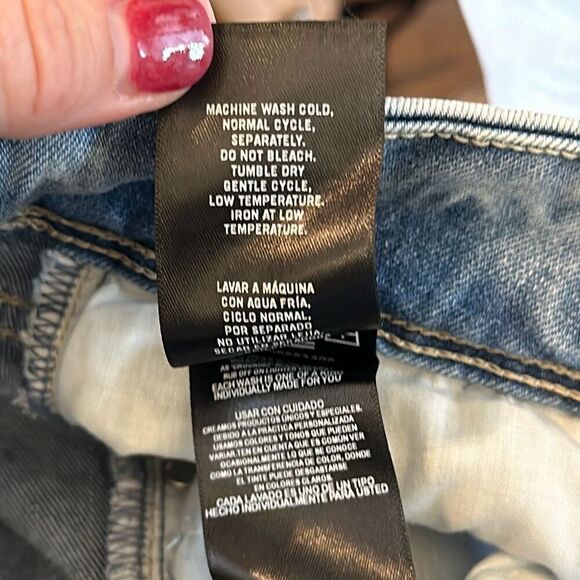 New Hudson Women’s Jeans size 10 Icy Blue Button Back Pocket H0524-01 - Picture 8 of 9